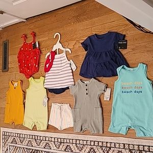 3 MONTH BABY GIRL BUNDLE OF 8 ITEMS ALL NEW SIZE 3 MONTHS